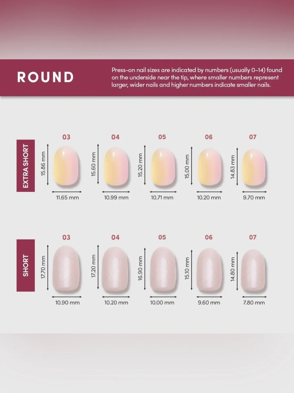 Glamnetic Short Round Nude Pearl Shimmer Glue On Nails